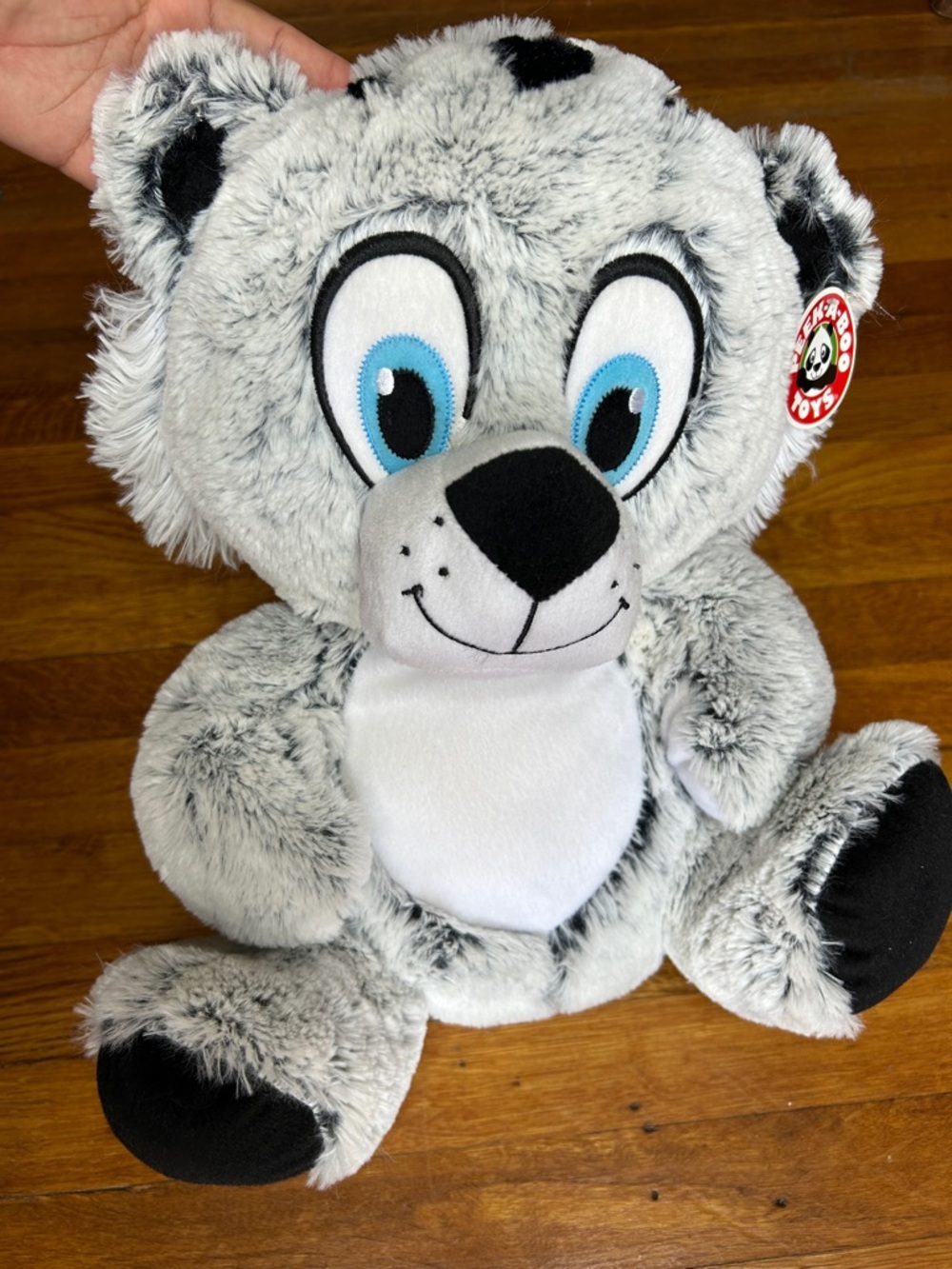 Gray Plush Bear Soft Stuffed Animal for Kids